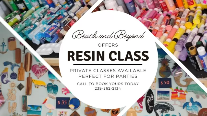 Join one of our weekly resin classes! Learn a new craft, make friends, and have fun!