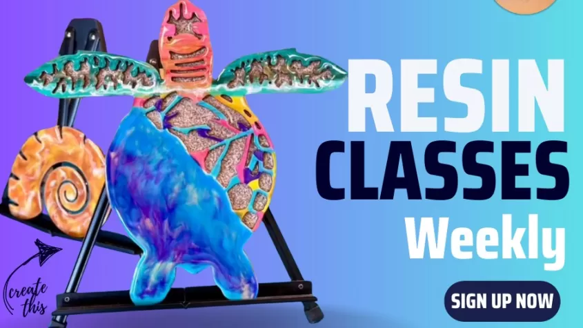 Join one of our weekly resin classes! Learn a new craft, make friends, and have fun!